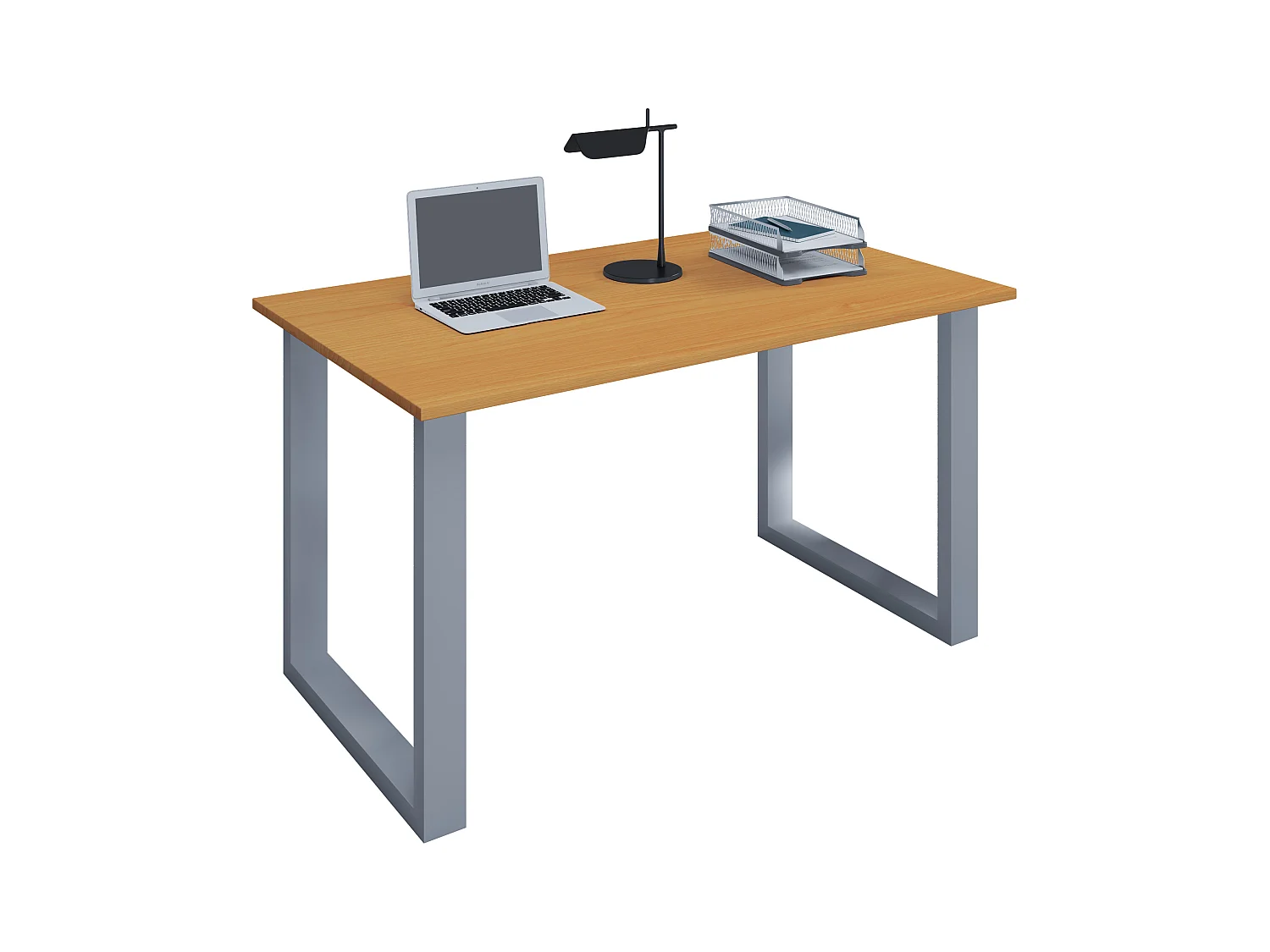Desk Lona Silver / Beech H. 76 x W. 80 x D. 50 cm