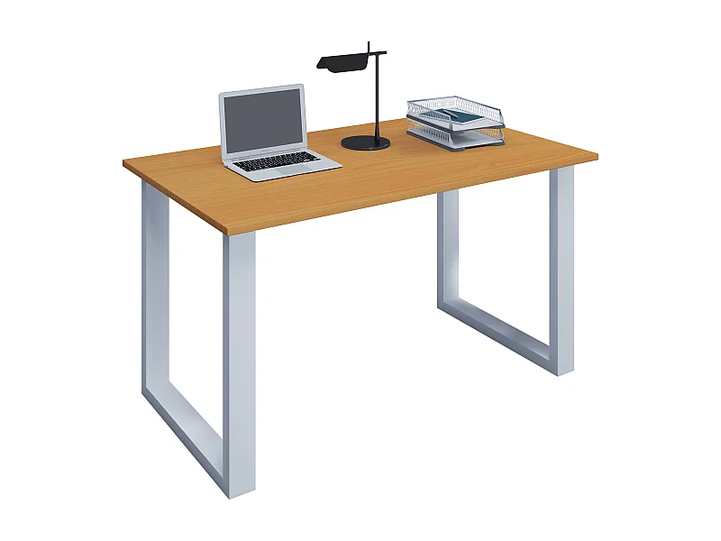 Desk Lona White / Beech H. 76 x W. 80 x D. 50 cm