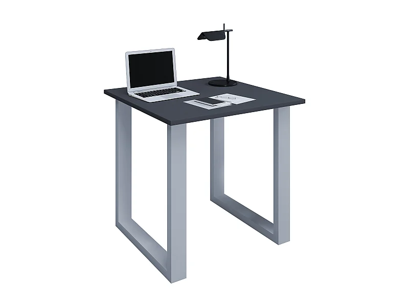 Desk Lona Silver / Anthracite H. 76 x W. 80 x D. 80 cm