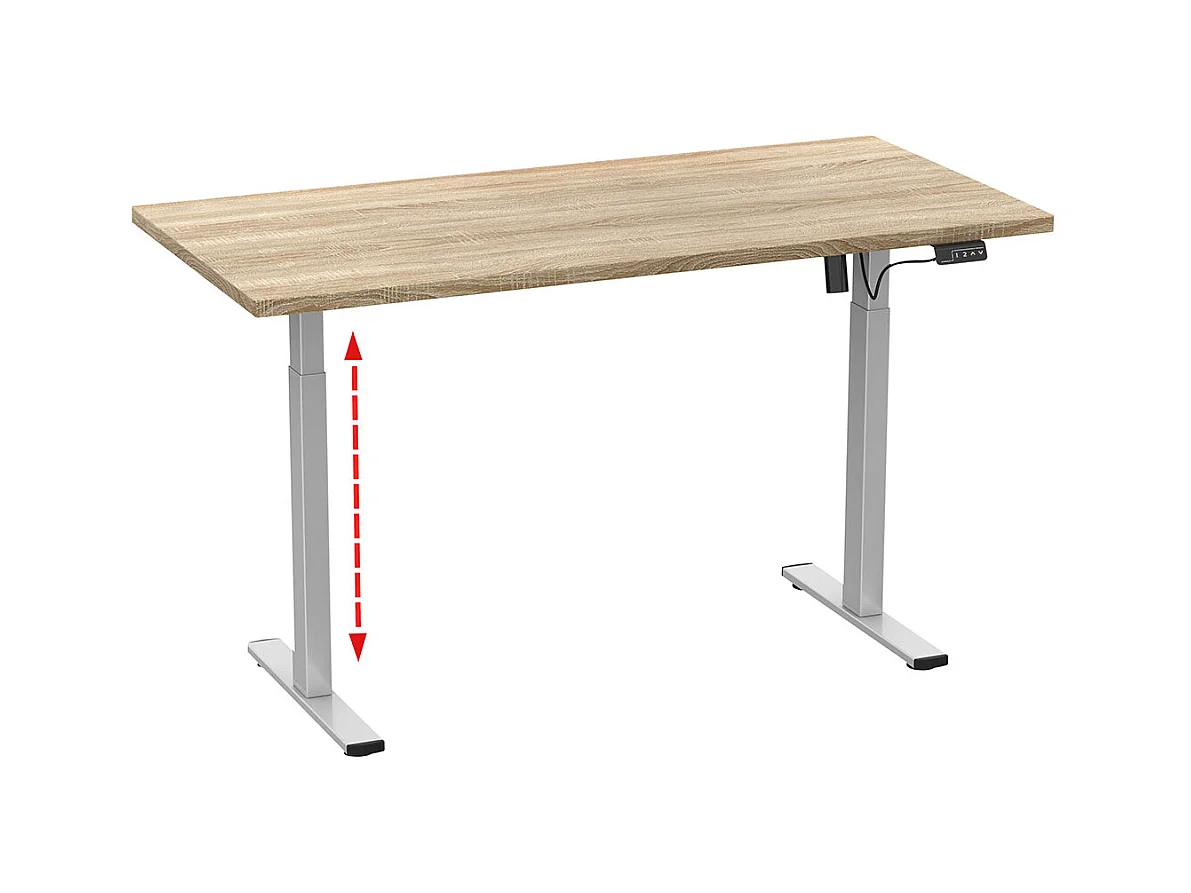 Scrivania regolabile in altezza Lona 140x50