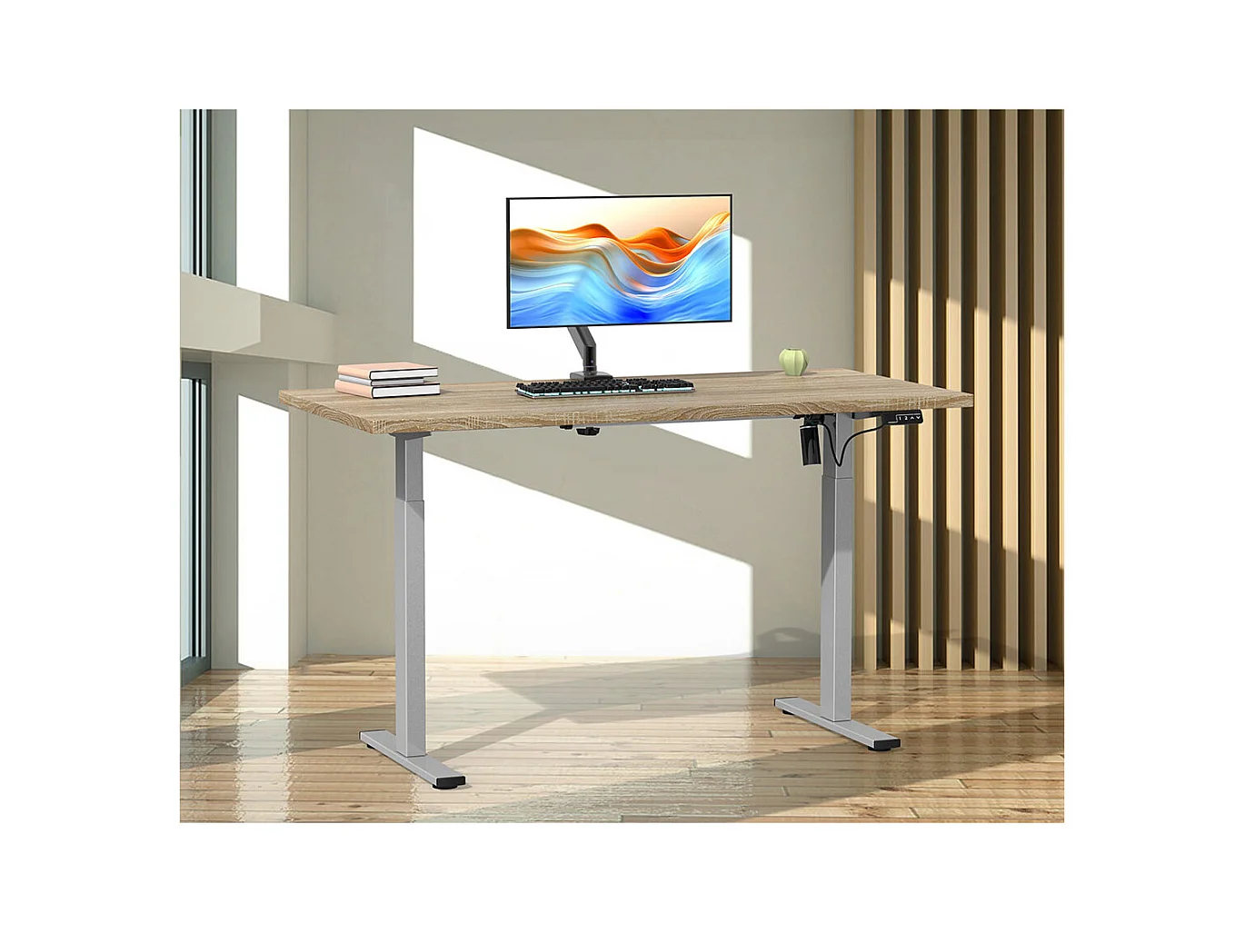 Scrivania regolabile in altezza Lona 140x50