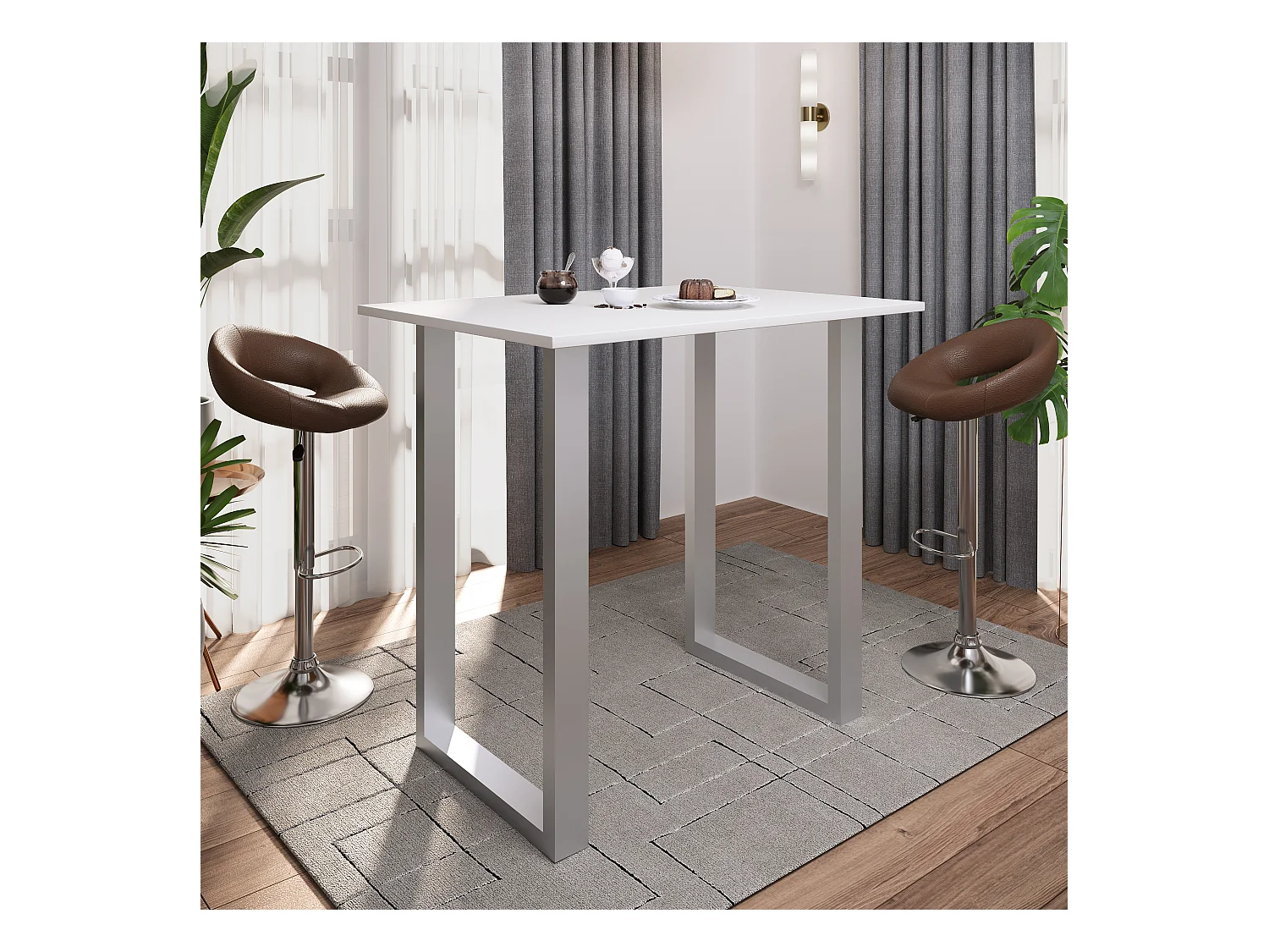 Holz Bartisch Stehtisch Tisch Tresen Xona 110x80