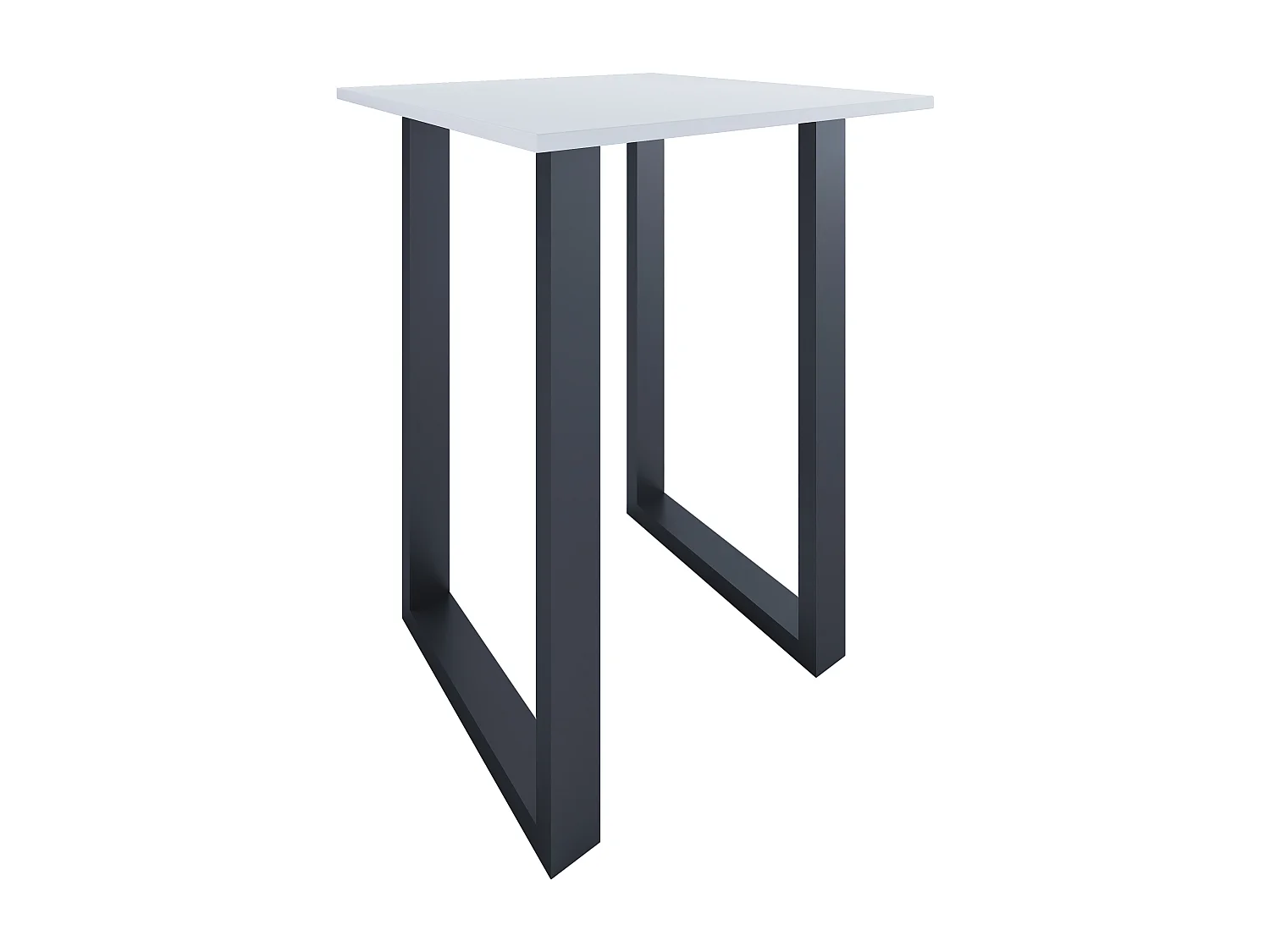 Mesa VCM Bar | Tresen | Mesa em pé | Mesa alta | Mesa Bartresen - Xona 80x80 cm (Preto / Branco)