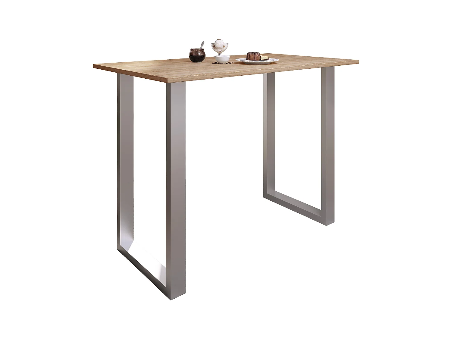 Barbecue Xona Silver / Sonoma oak H. 102 x W. 140 x D. 80 cm