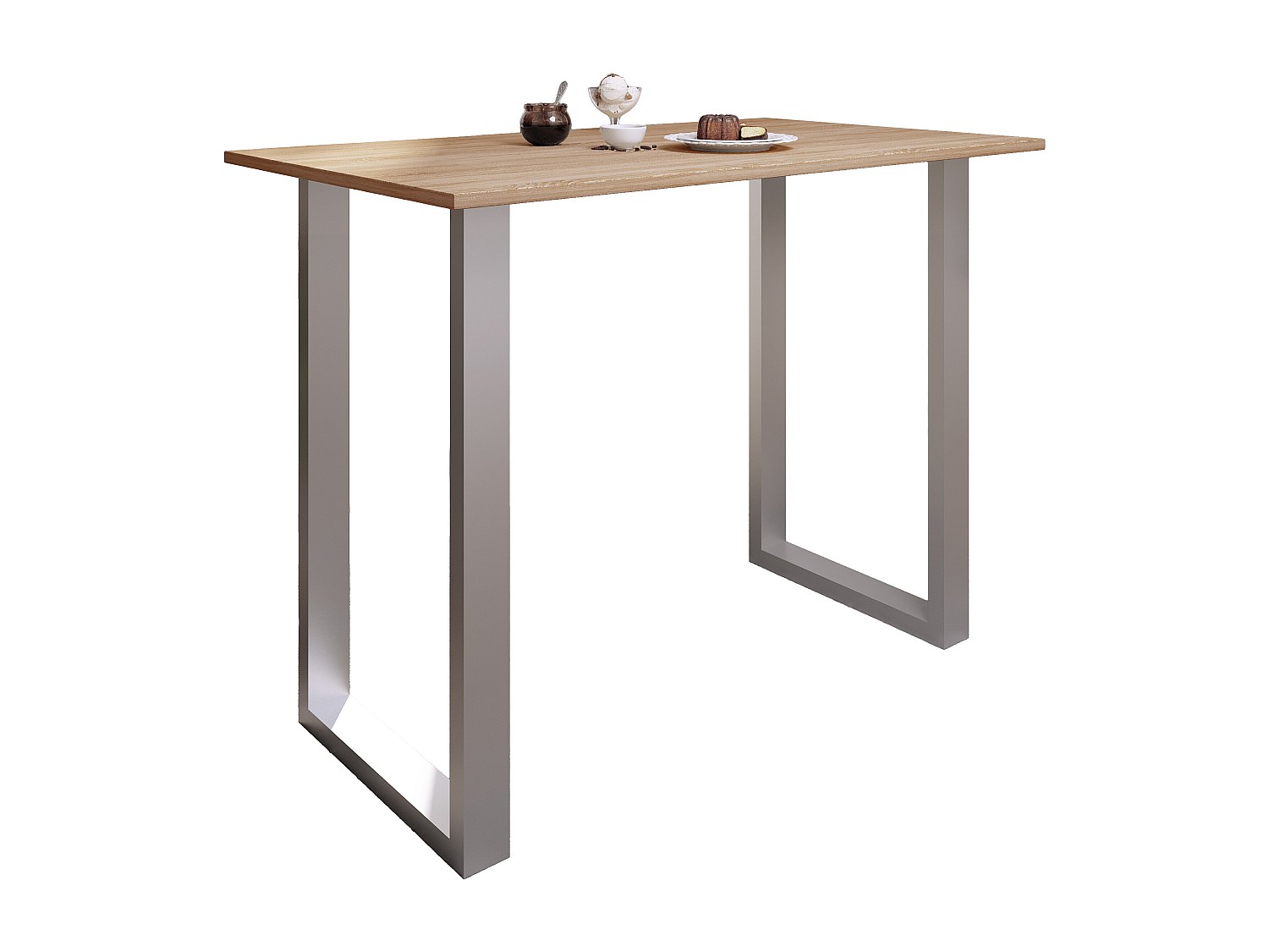 VCM Premium Bois Alu Bar Table de bar Table de bistrot Table de bar...