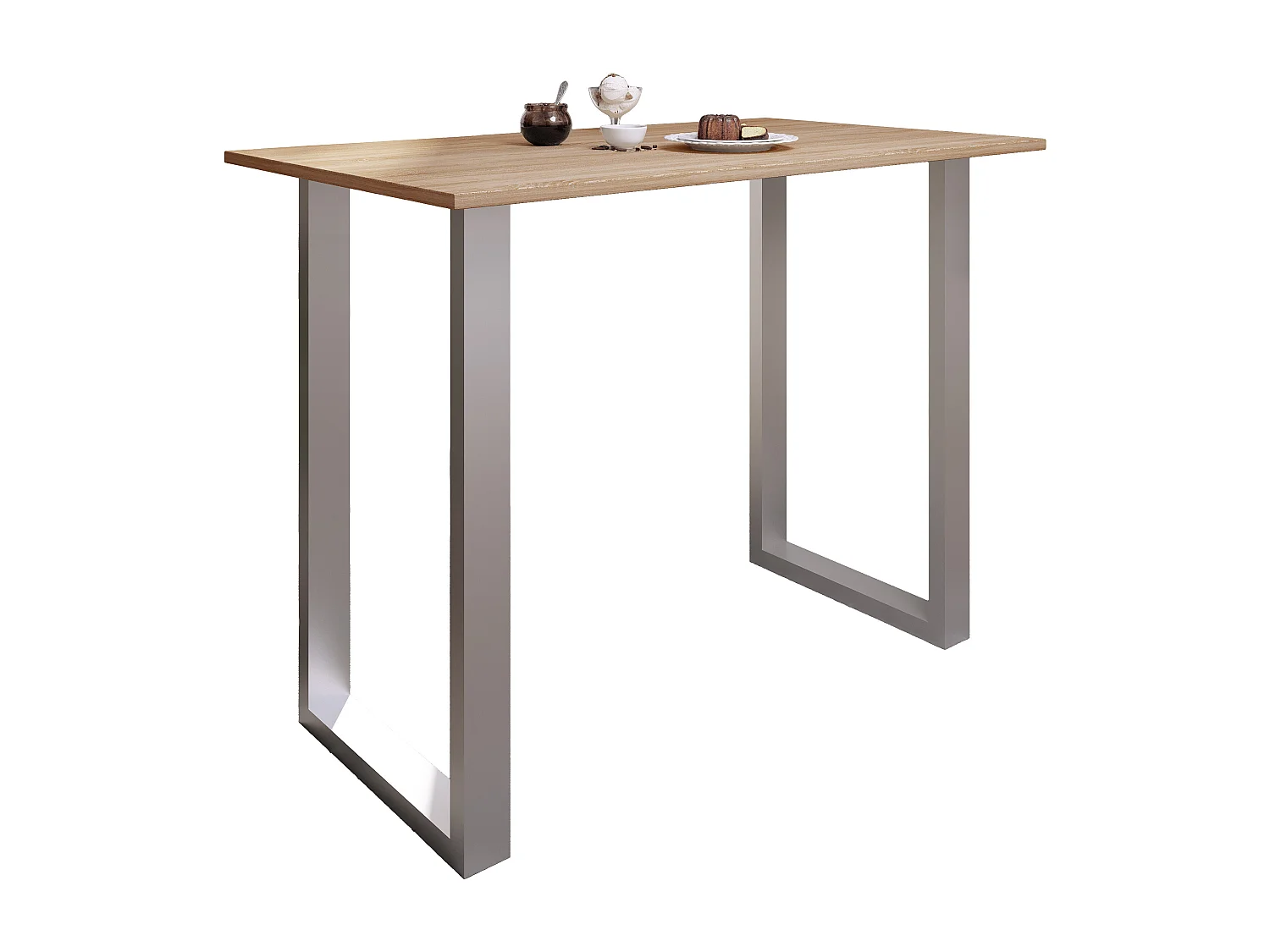 Barbecue Xona Silver / Sonoma oak H. 102 x W. 140 x D. 80 cm