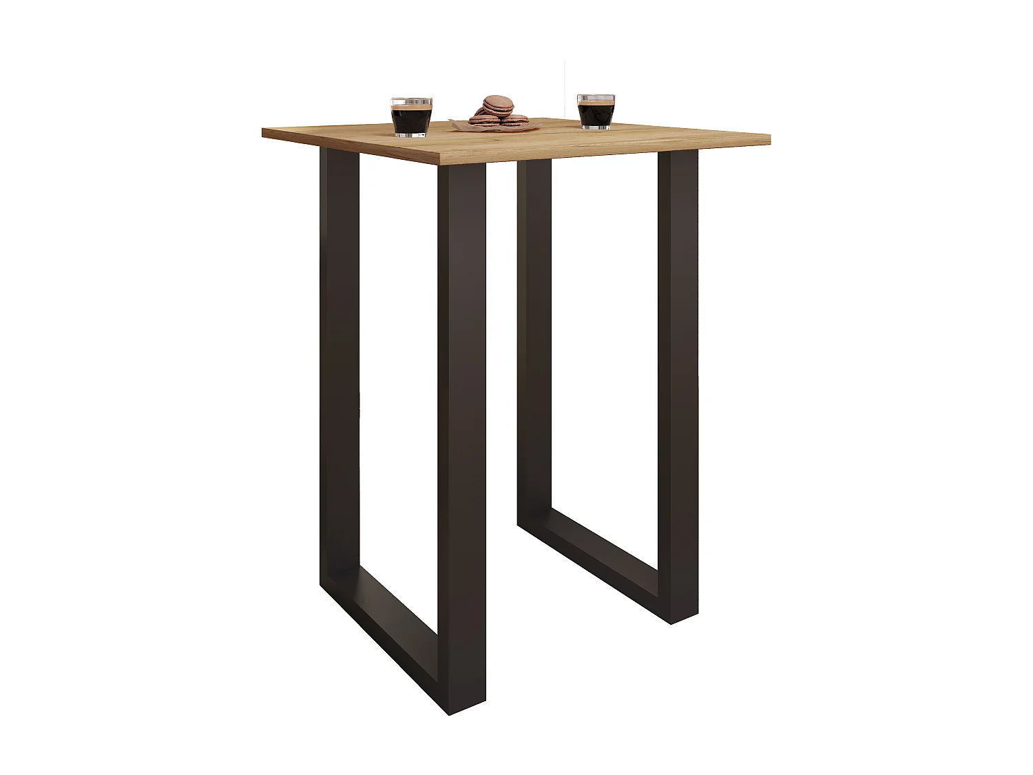 Barbecue Xona Black / Honey oak H. 102 x W. 80 x D. 50 cm