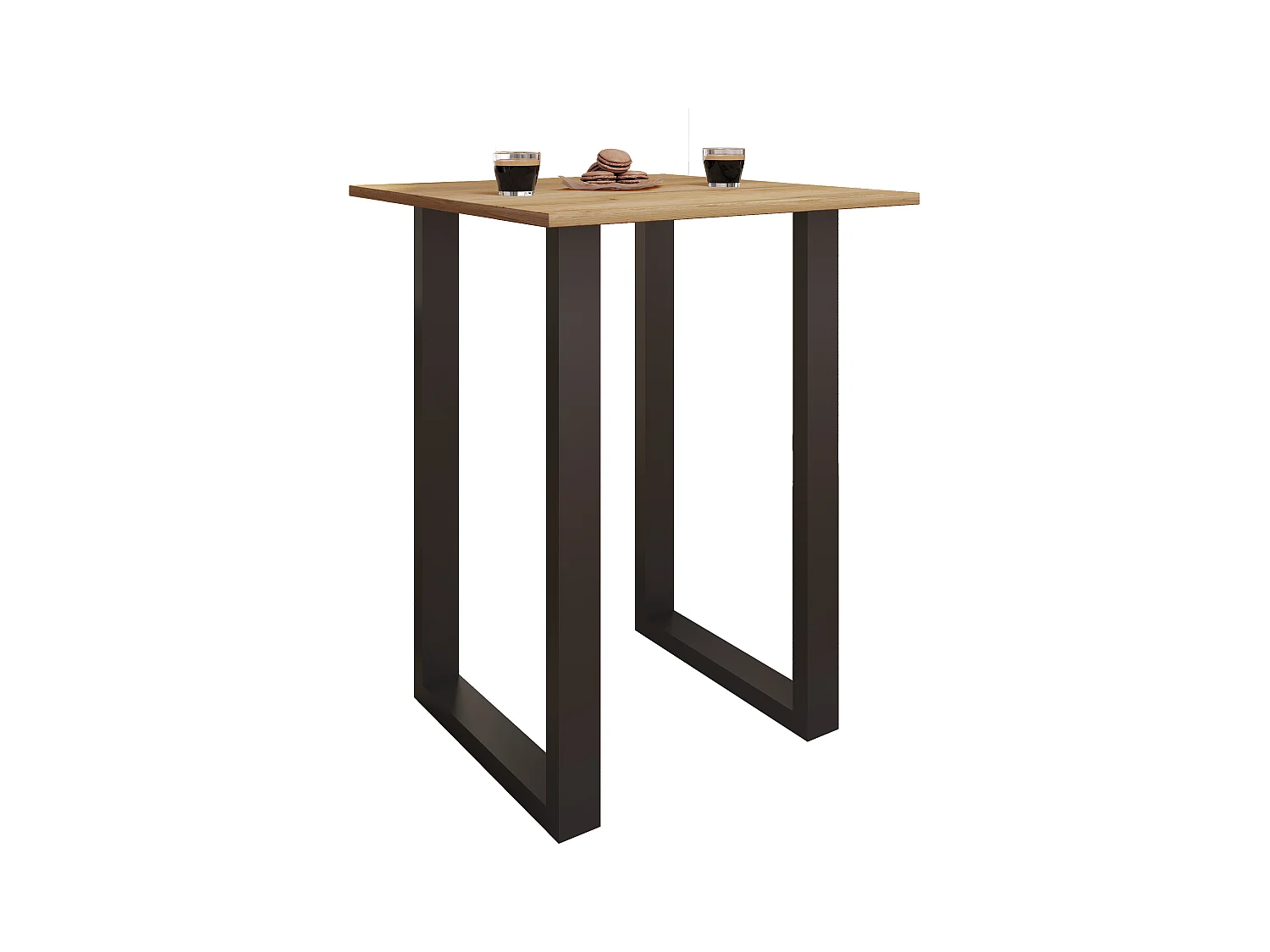 Barbecue Xona Black / Honey oak H. 102 x W. 80 x D. 50 cm