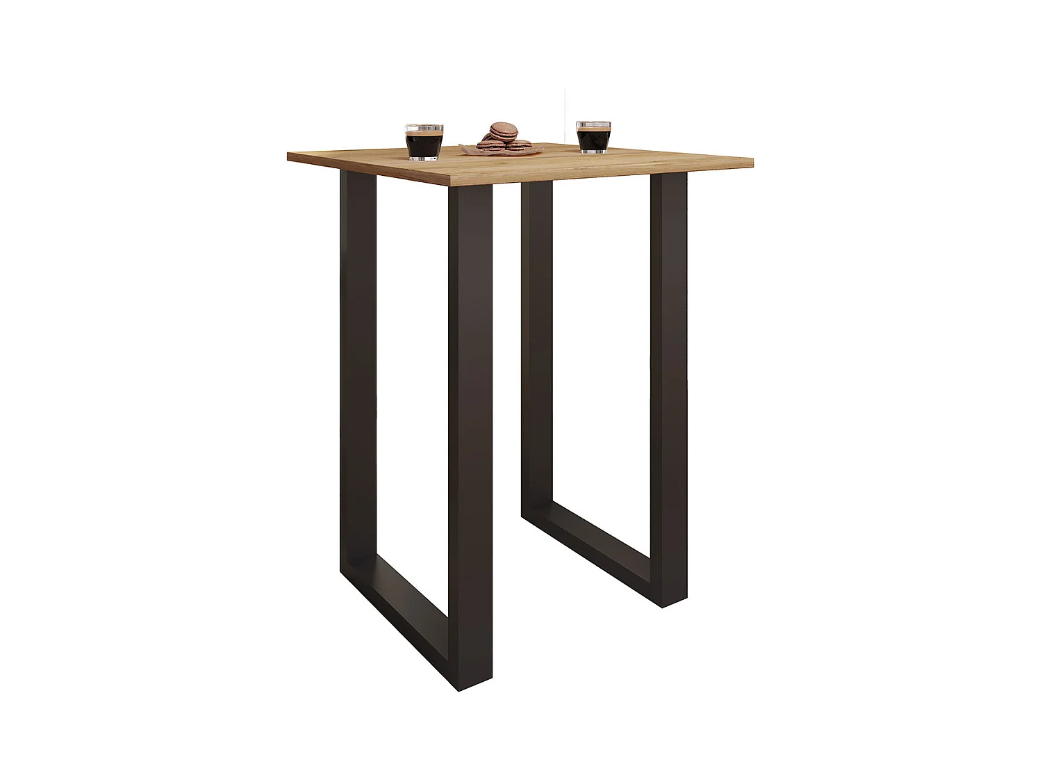 Barbecue Xona Black / Honey oak H. 102 x W. 80 x D. 50 cm