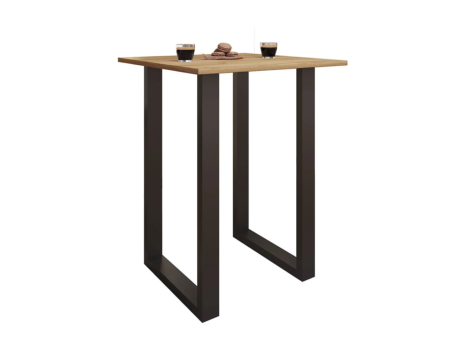 Barbecue Xona Black / Honey oak H. 102 x W. 80 x D. 50 cm