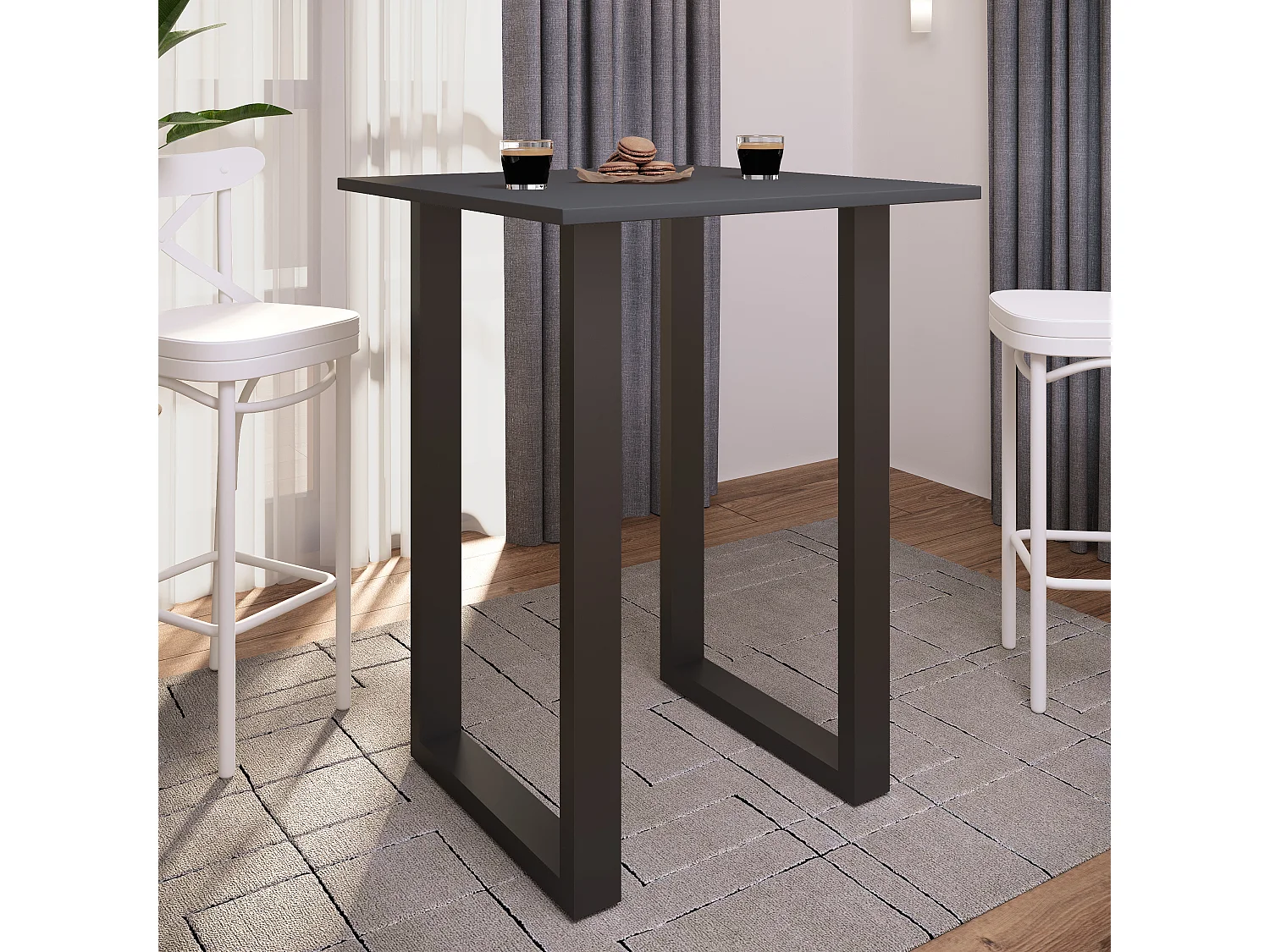 Barbecue Xona Black / Anthracite H. 102 x W. 80 x D. 50 cm