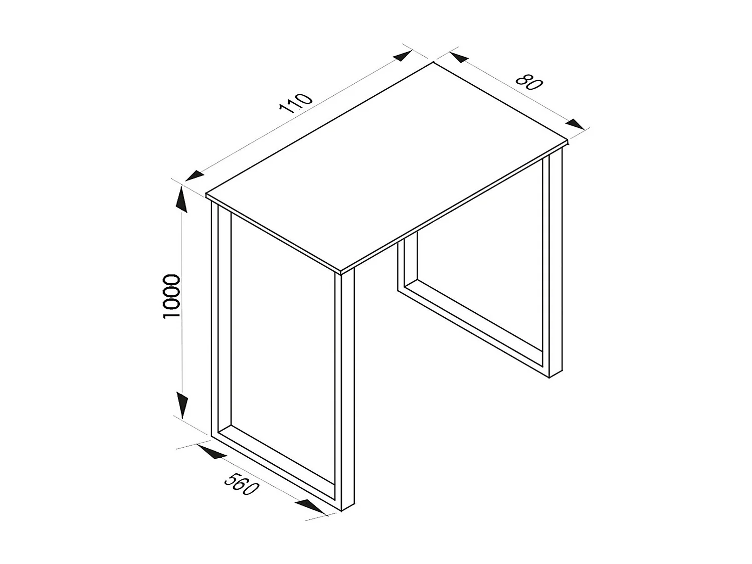 Barbecue Xona Black / Sonoma oak H. 102 x W. 110 x D. 80 cm