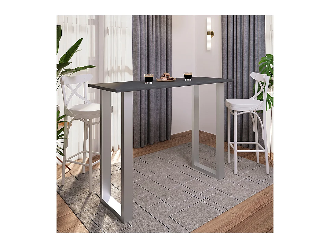 Barbecue Xona Silver / Anthracite H. 102 x W. 140 x D. 50 cm