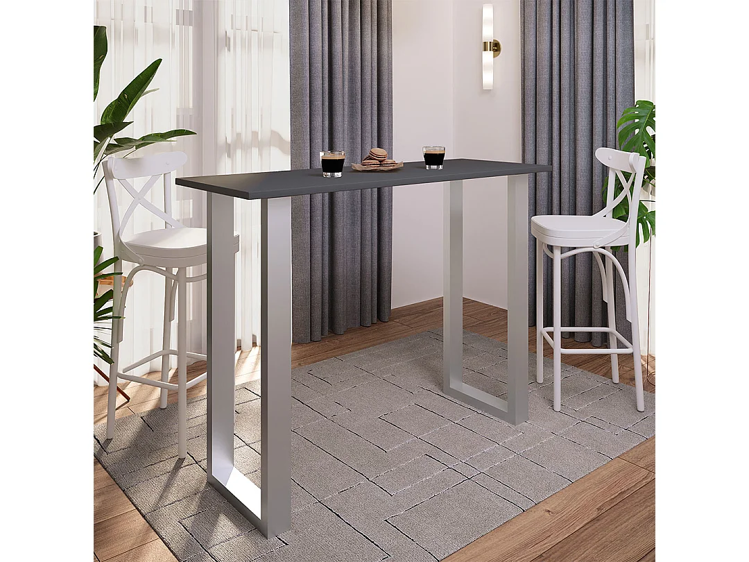 Barbecue Xona Silver / Anthracite H. 102 x W. 140 x D. 50 cm