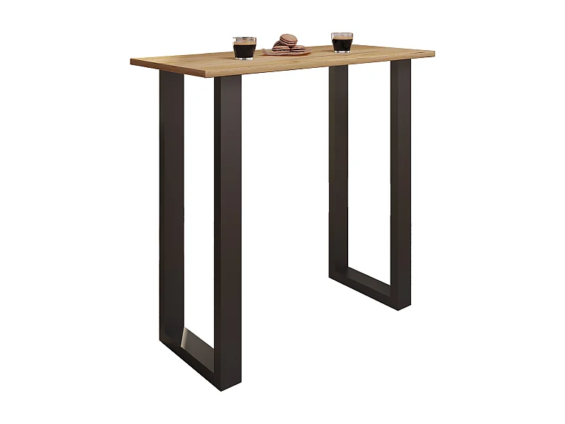 Barbecue Xona Black / Honey oak H. 102 x W. 110 x D. 50 cm