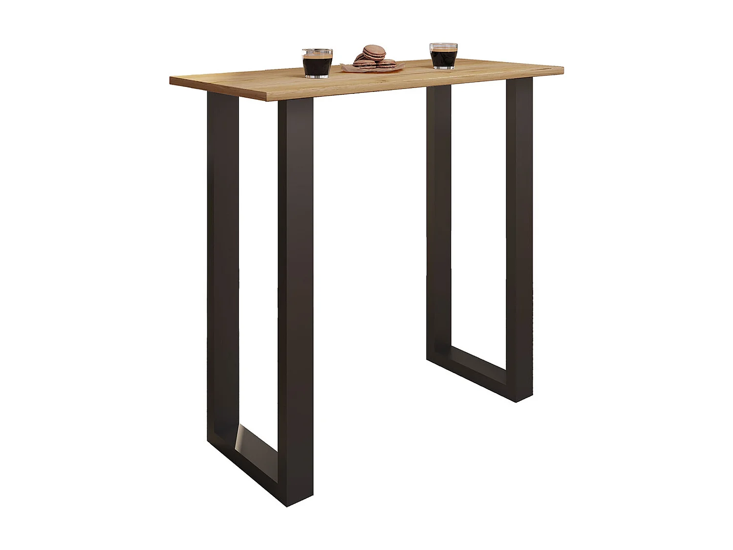 Barbecue Xona Black / Honey oak H. 102 x W. 110 x D. 50 cm