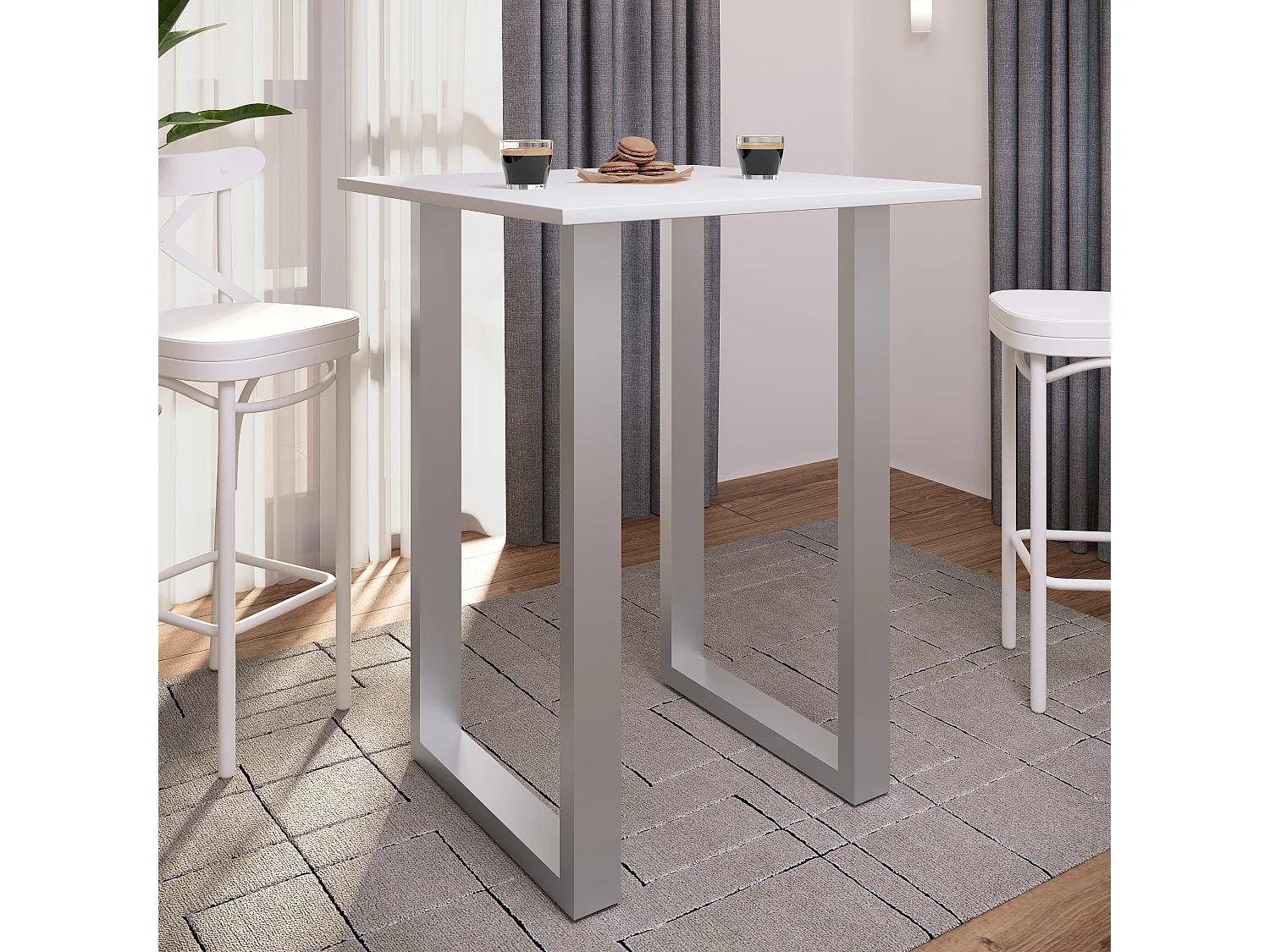 Houten bar tafel staande tafel Xona 80x50