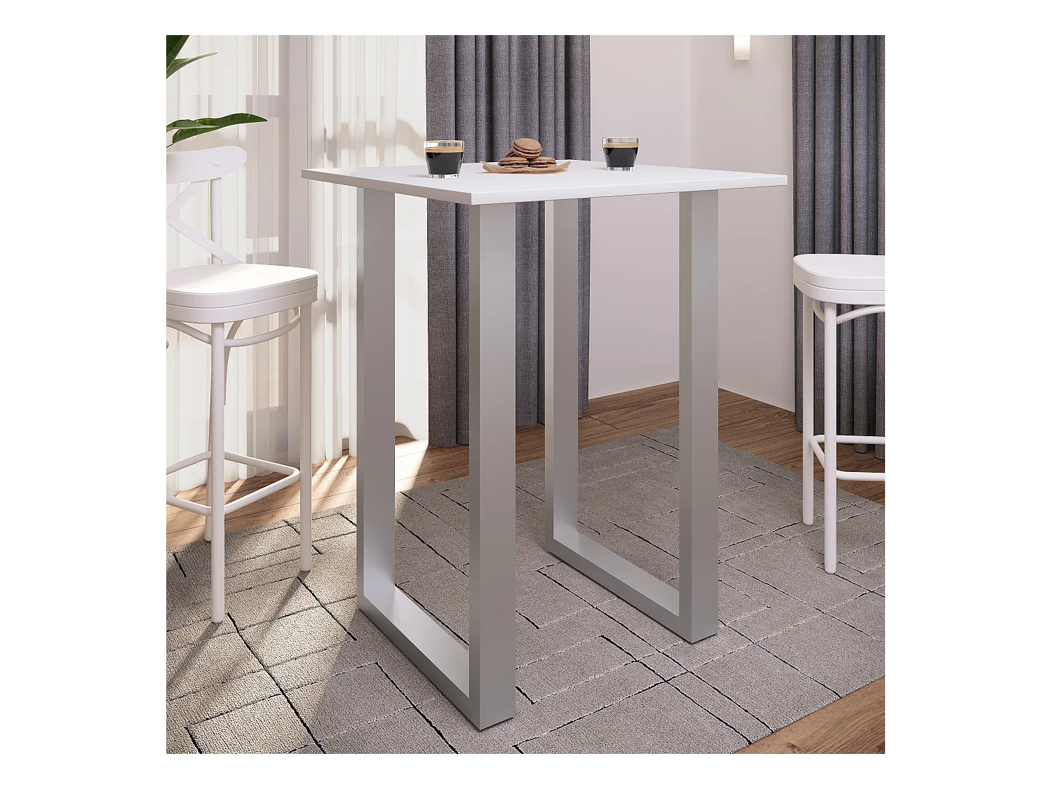 Holz Bartisch Stehtisch Tisch Tresen Xona 80x50