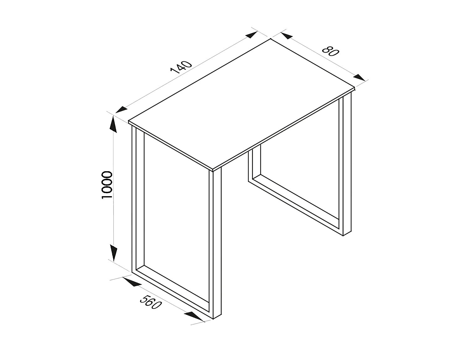 Mesa VCM Bar | Tresen | Mesa em pé | Mesa alta | Mesa Bartresen - Xona 140x80 cm (Prata / Antracite)