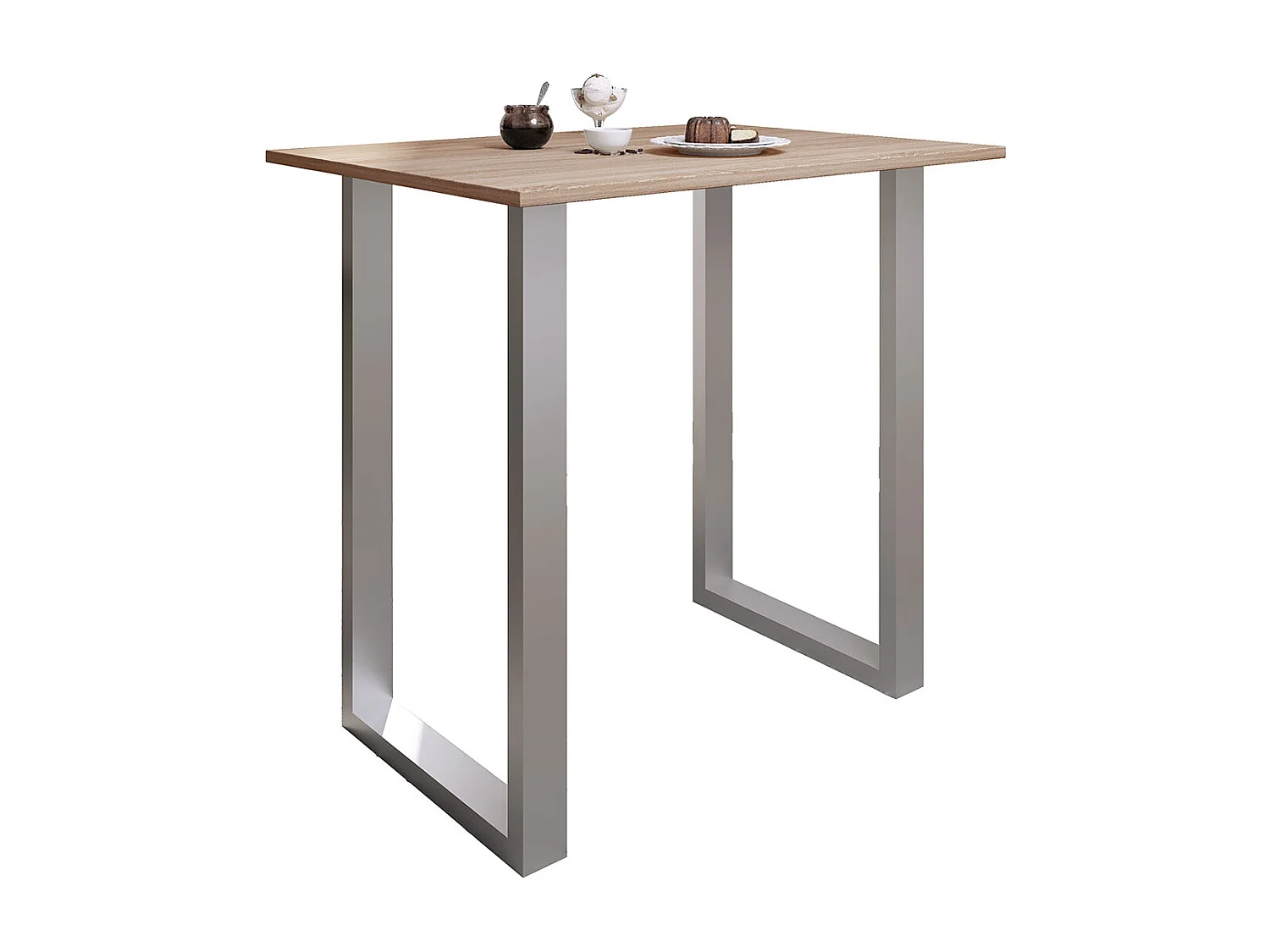 Barbecue Xona Silver / Sonoma oak H. 102 x W. 110 x D. 80 cm