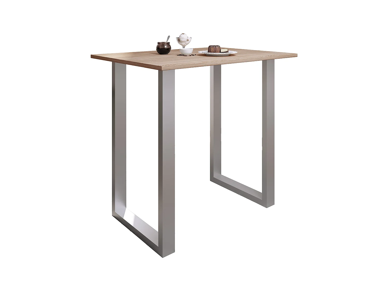 Barbecue Xona Silver / Sonoma oak H. 102 x W. 110 x D. 80 cm