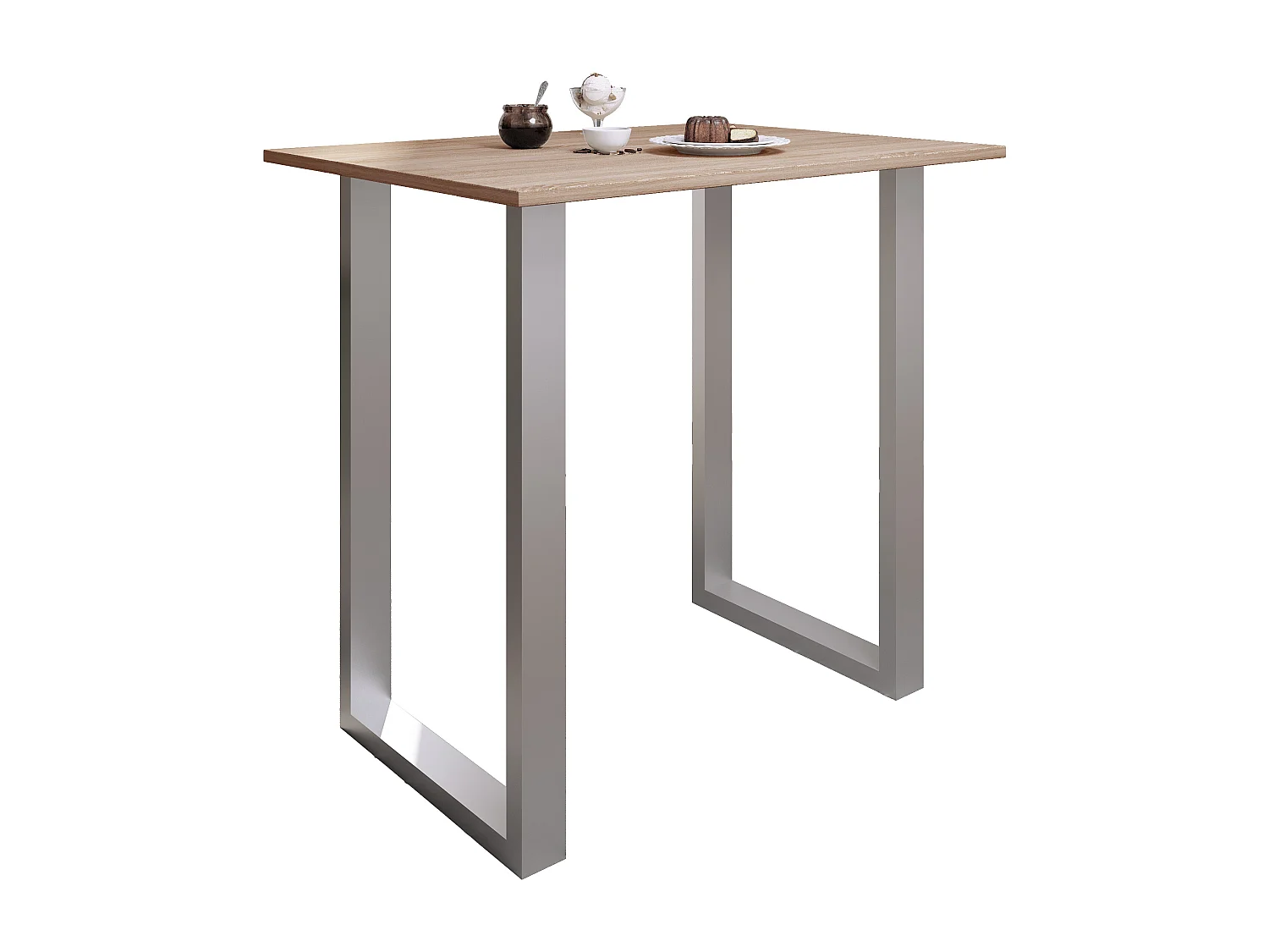 Barbecue Xona Silver / Sonoma oak H. 102 x W. 110 x D. 80 cm