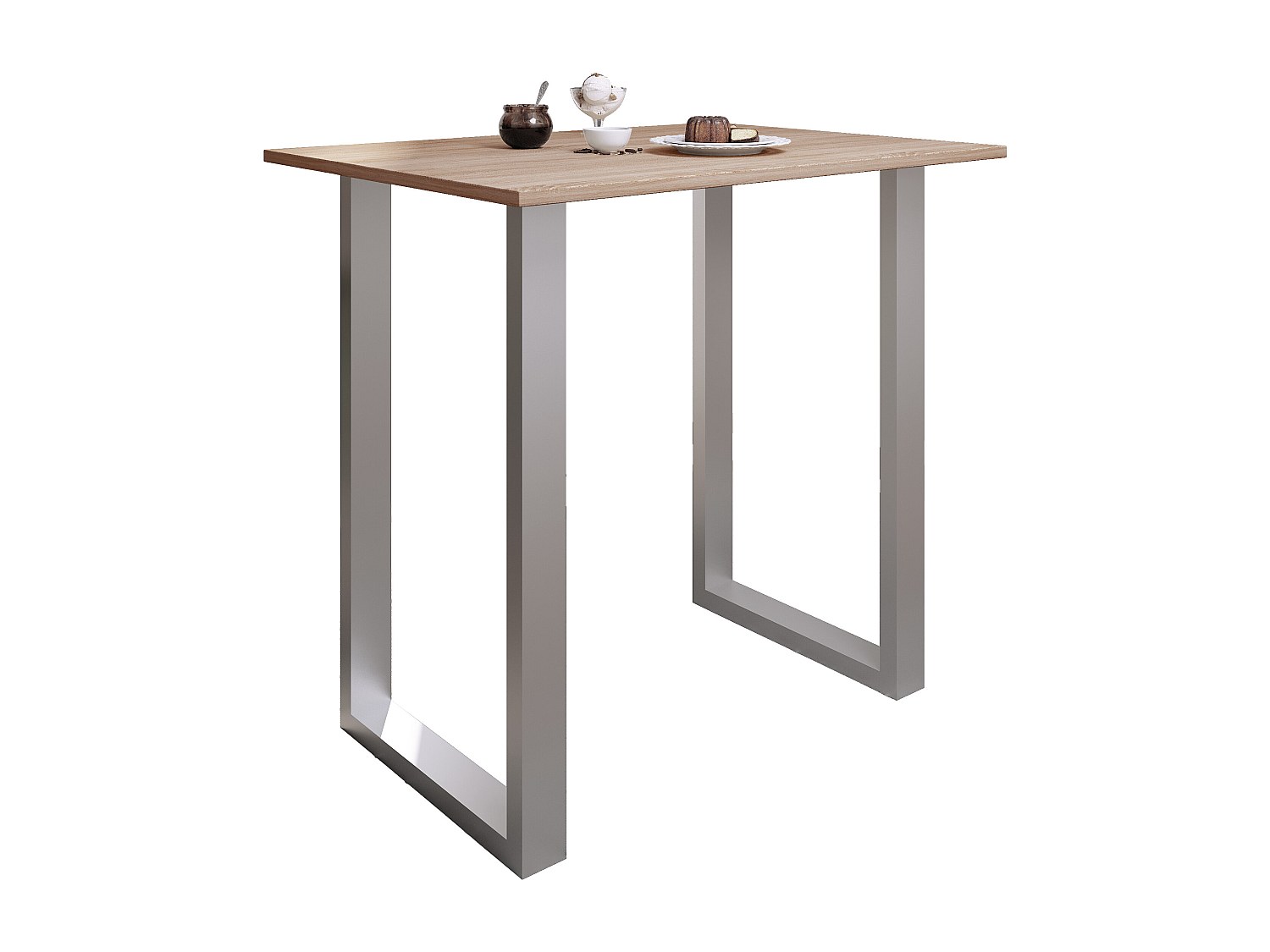 VCM Premium Bois Alu Bar Table de bar Table de bistrot Table de bar...