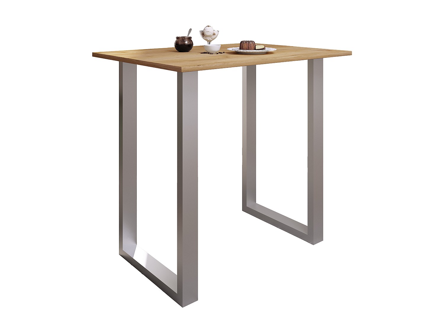 VCM Premium Bois Alu Bar Table de bar Table de bistrot Table de bar...