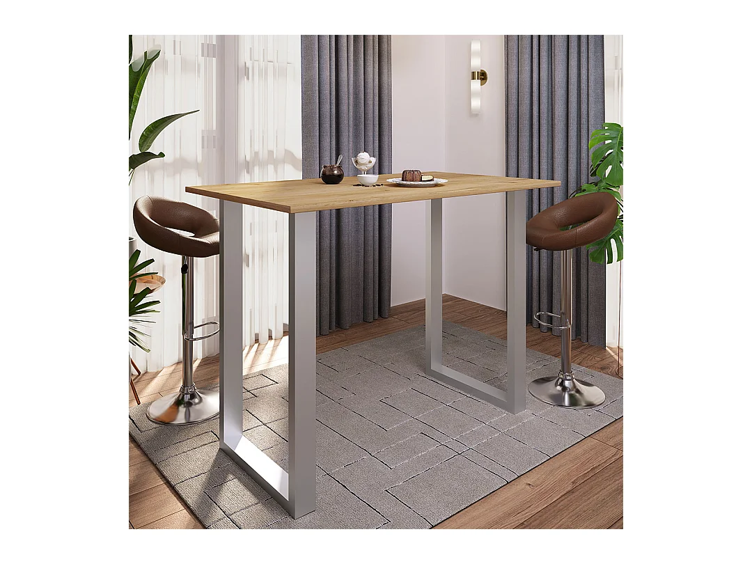 Tavolo da bar in legno Xona 140x80