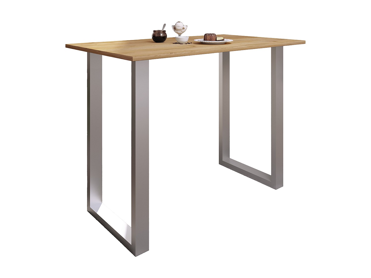 VCM Premium Bois Alu Bar Table de bar Table de bistrot Table de bar...