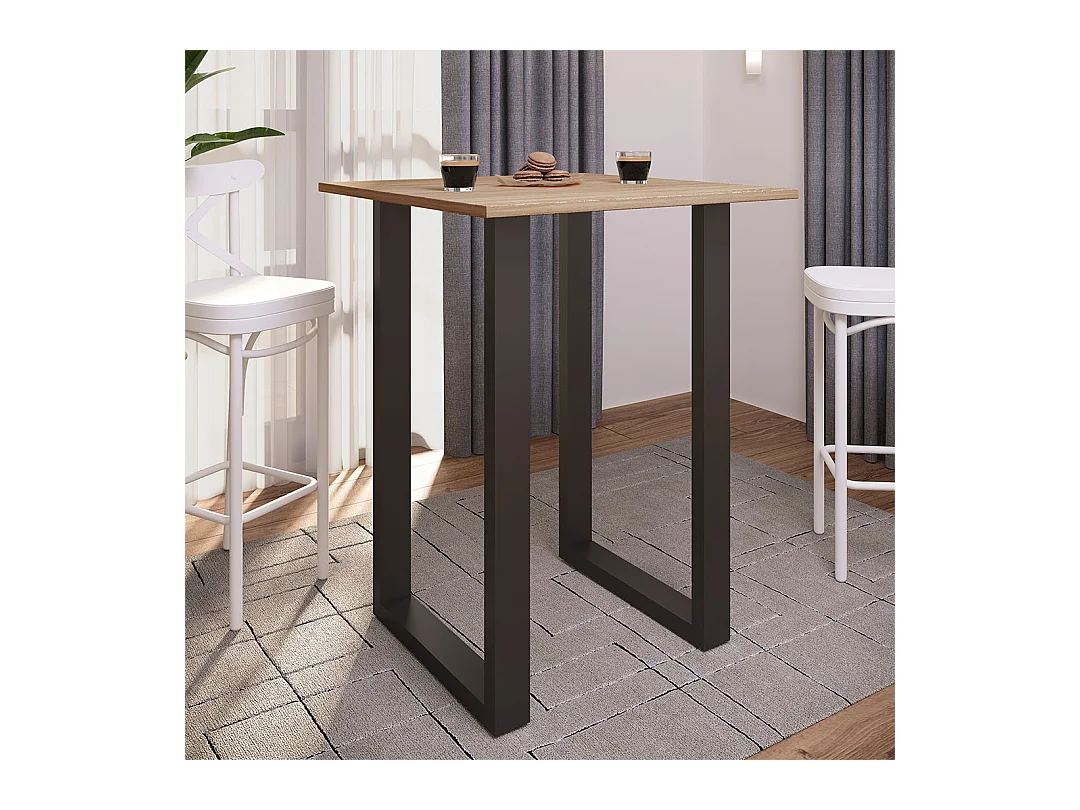 Tavolo da tavolo a barre in legno Xona 80x50