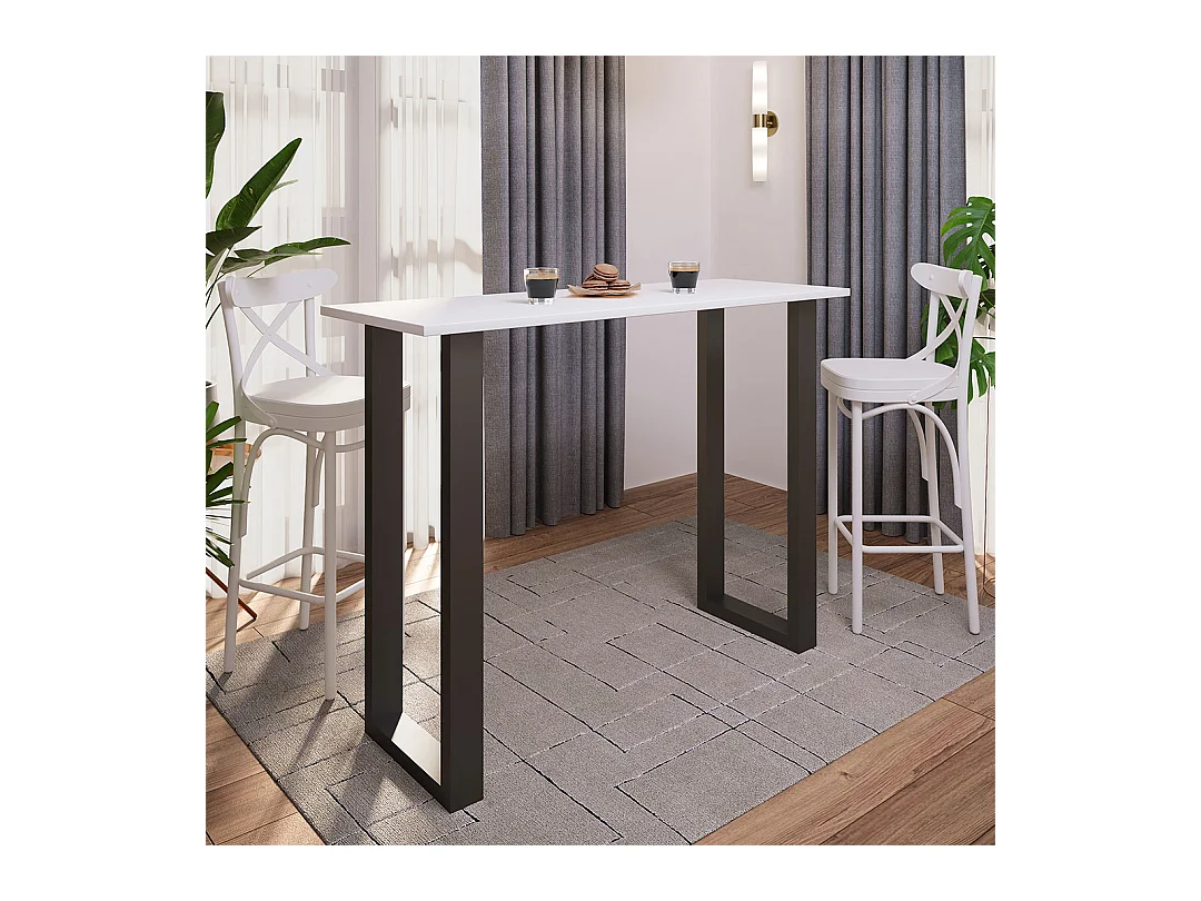 Tavolo da bar in legno Xona 140x50