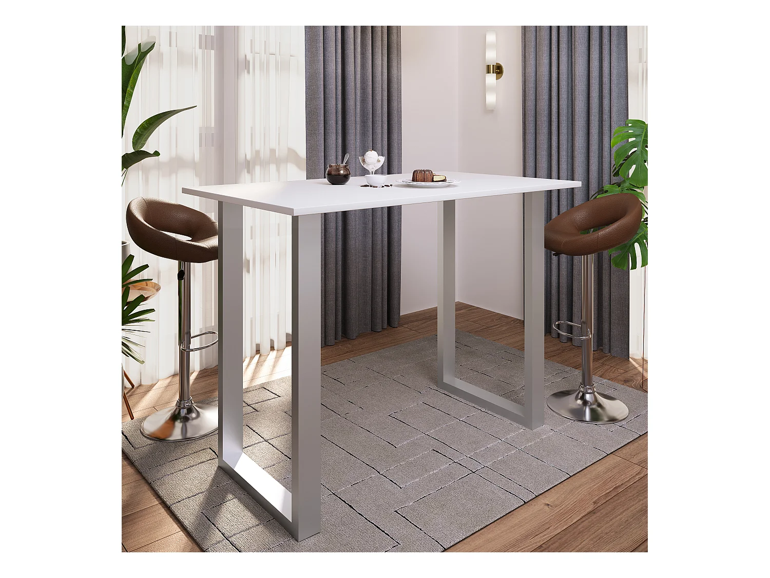 Holz Bartisch Stehtisch Tisch Tresen Xona 140x80