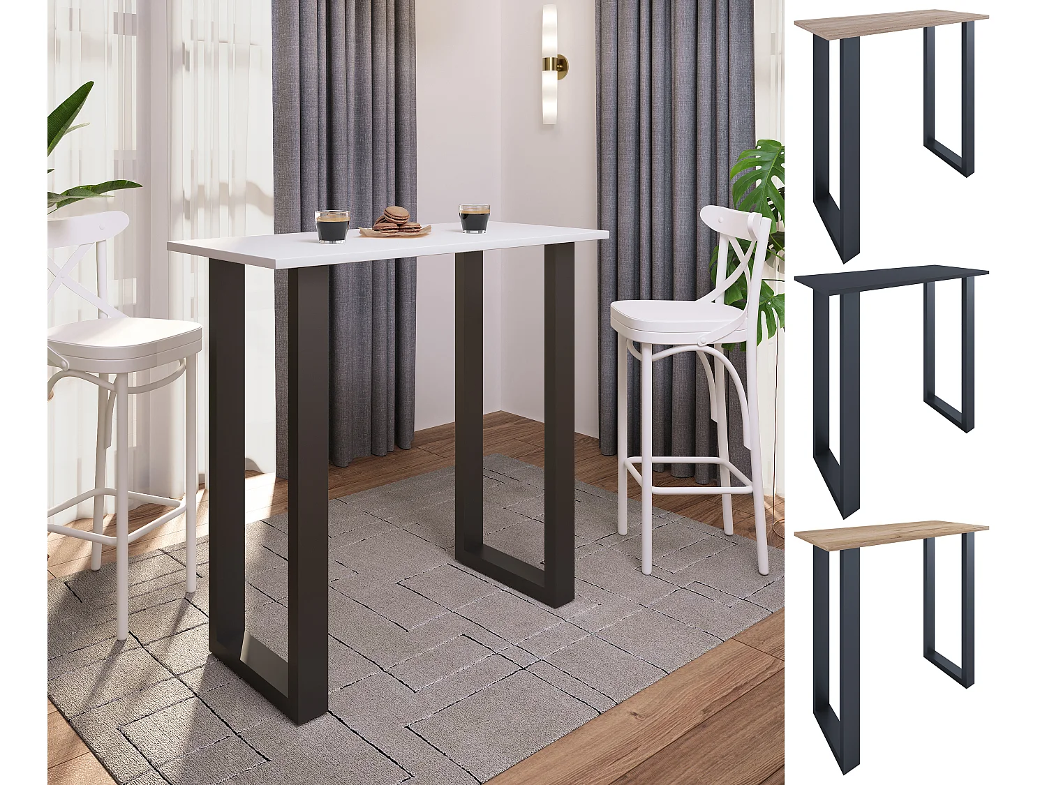 Barbecue Xona Black / Anthracite H. 102 x W. 110 x D. 50 cm