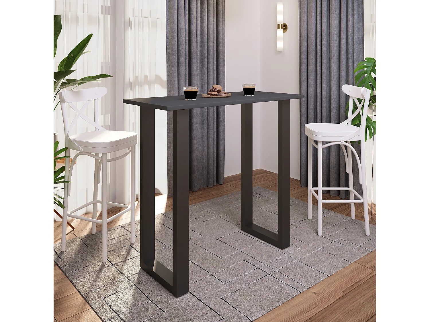 Barbecue Xona Black / Anthracite H. 102 x W. 110 x D. 50 cm
