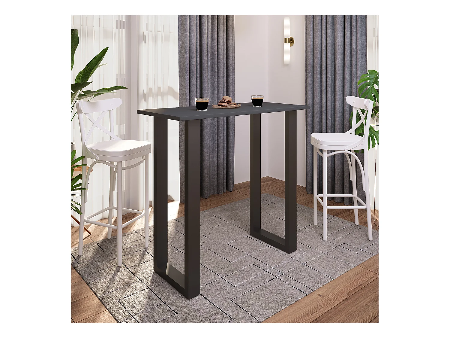 Barbecue Xona Black / Anthracite H. 102 x W. 110 x D. 50 cm