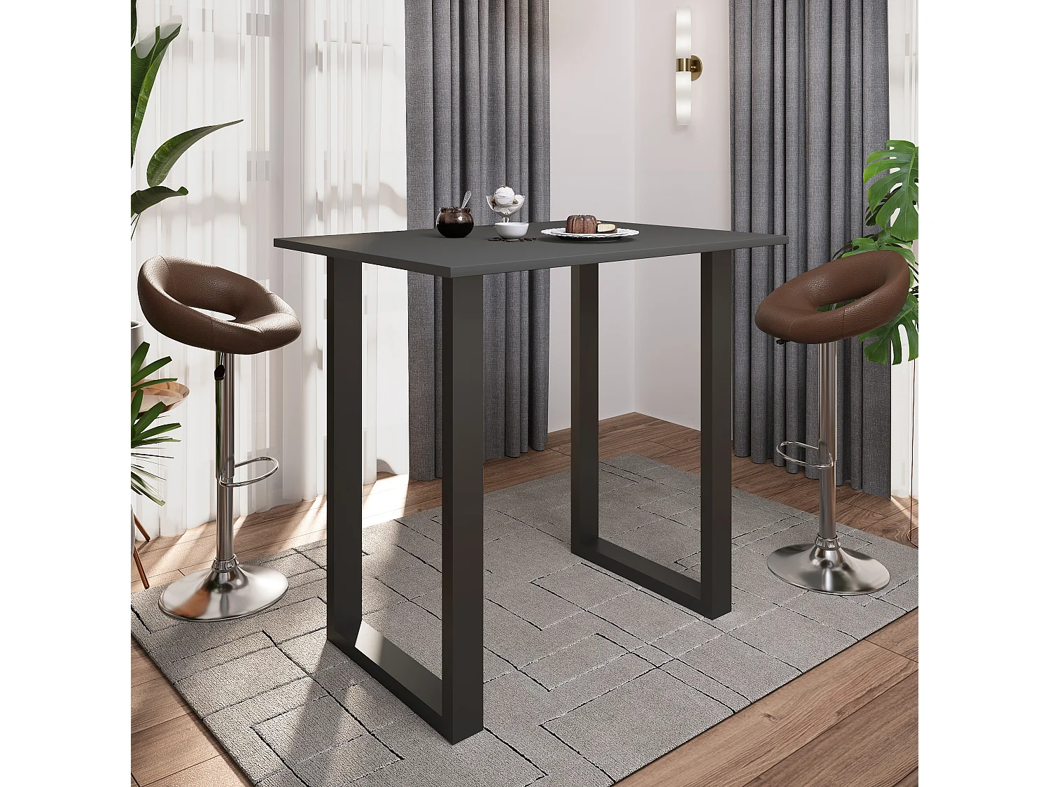 Barbecue Xona Black / Anthracite H. 102 x W. 110 x D. 80 cm