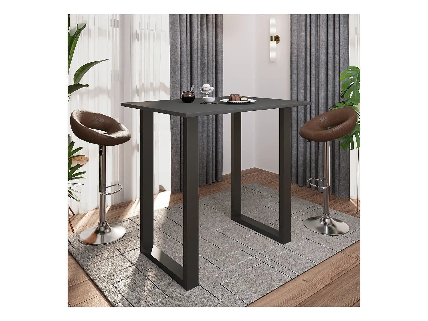 Barbecue Xona Black / Anthracite H. 102 x W. 110 x D. 80 cm