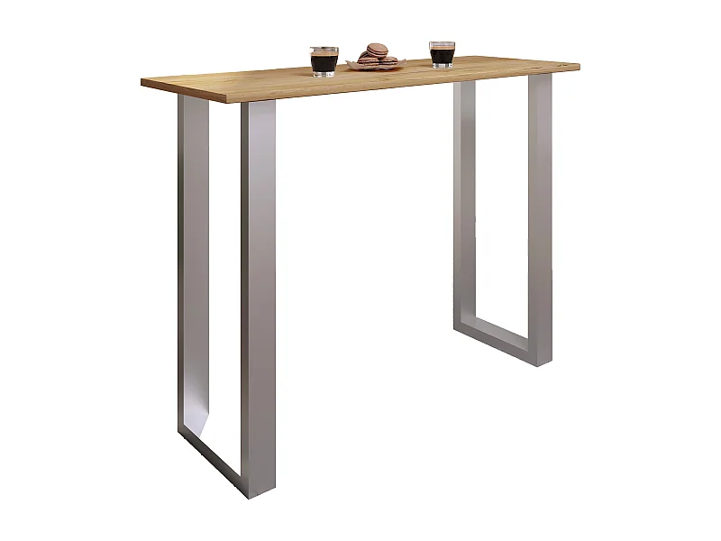 Barbecue Xona Silver / Honey oak H. 102 x W. 140 x D. 50 cm