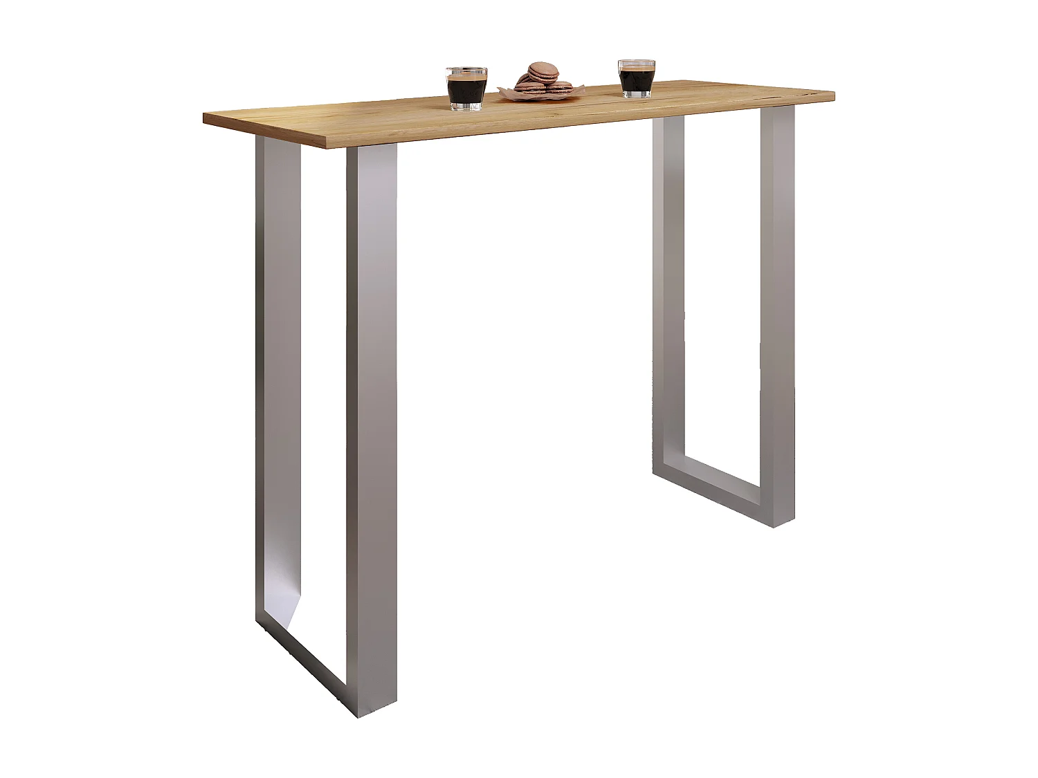Barbecue Xona Silver / Honey oak H. 102 x W. 140 x D. 50 cm