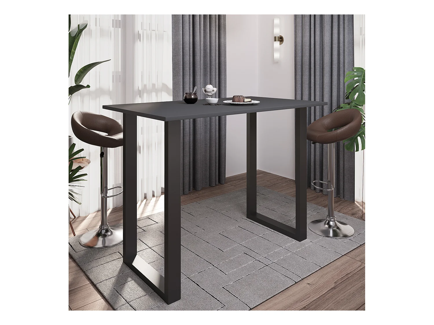 Holz Bartisch Stehtisch Tisch Tresen Xona 140x80