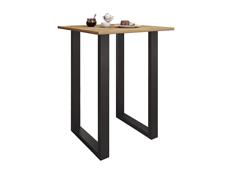 Barbecue Xona Black / Honey oak H. 102 x W. 80 x D. 80 cm