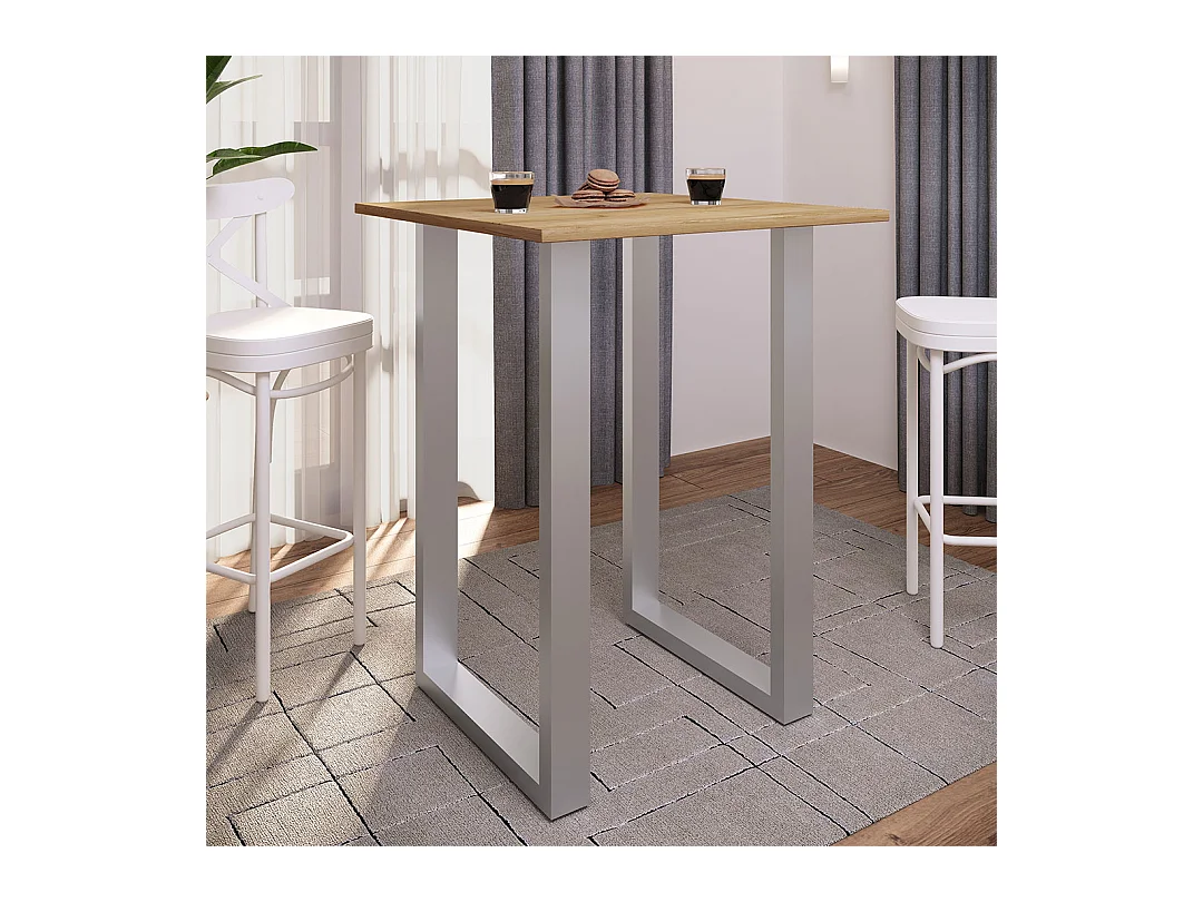 Holz Bartisch Stehtisch Tisch Tresen Xona 80x50