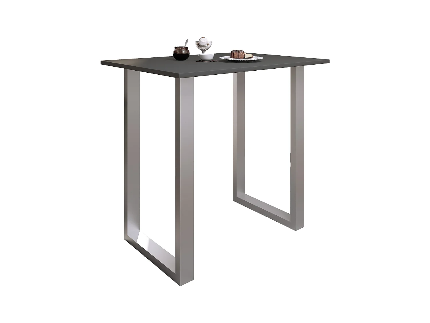 Barbecue Xona Silver / Anthracite H. 102 x W. 110 x D. 80 cm