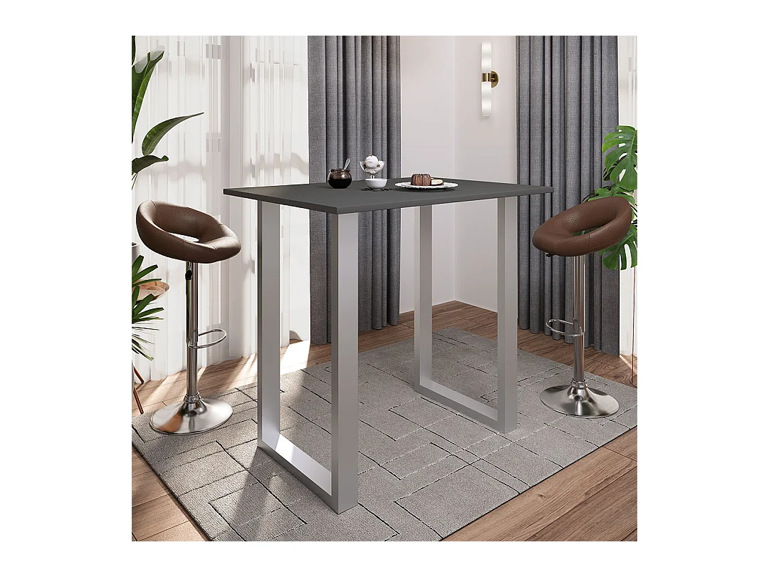 Barbecue Xona Silver / Anthracite H. 102 x W. 110 x D. 80 cm