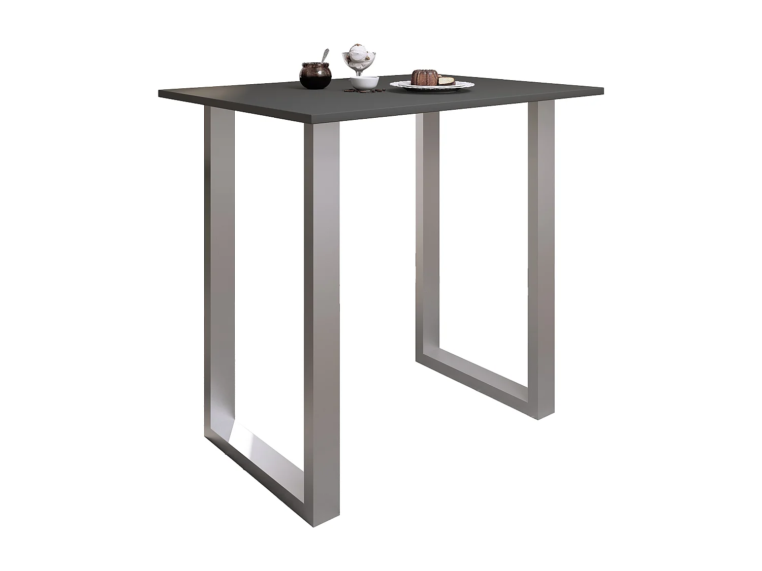 Barbecue Xona Silver / Anthracite H. 102 x W. 110 x D. 80 cm