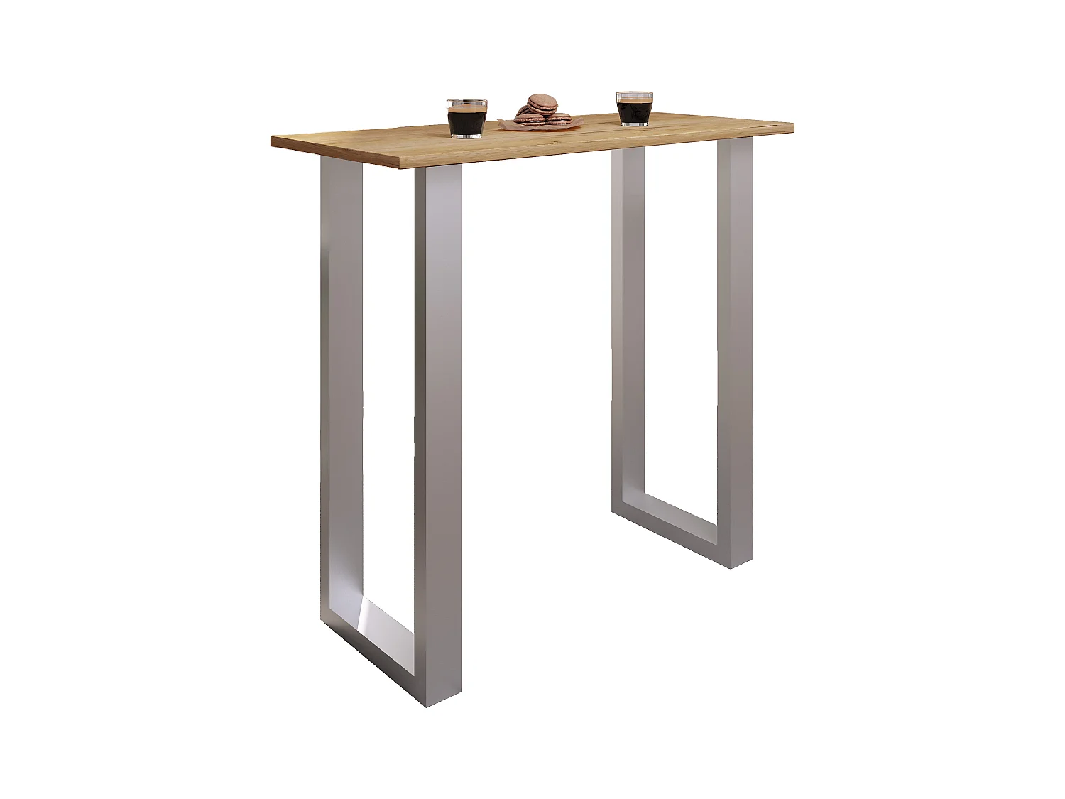 Barbecue Xona Silver / Honey oak H. 102 x W. 110 x D. 50 cm