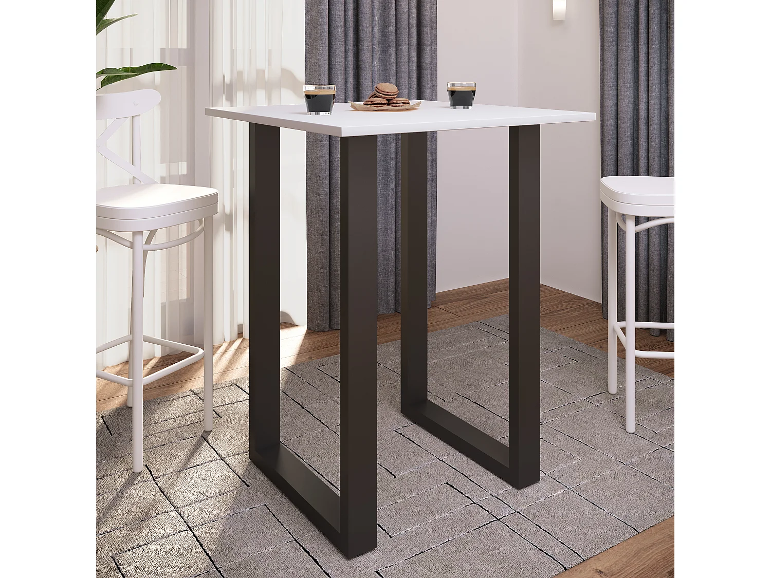 Barbecue Xona Black / White H. 102 x W. 80 x D. 50 cm