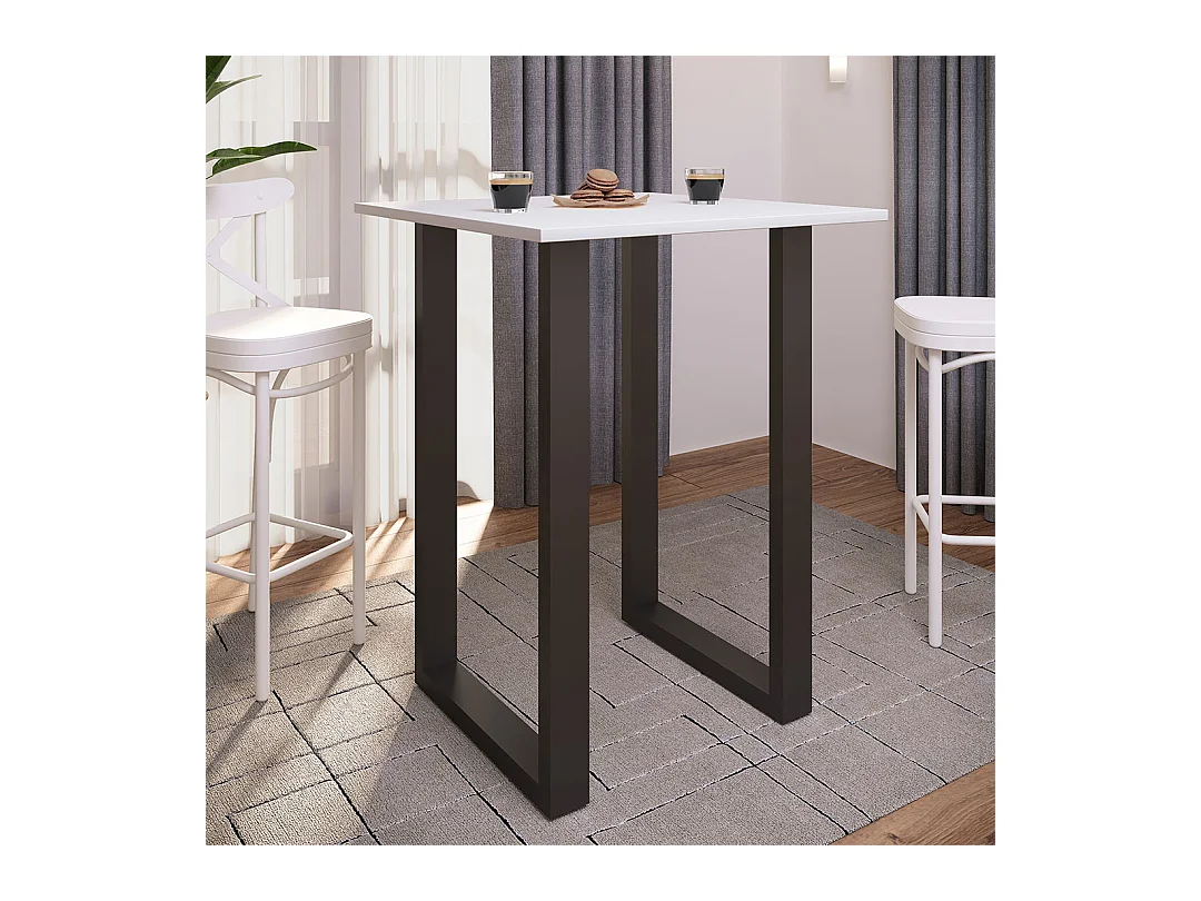 Tavolo da tavolo a barre in legno Xona 80x50