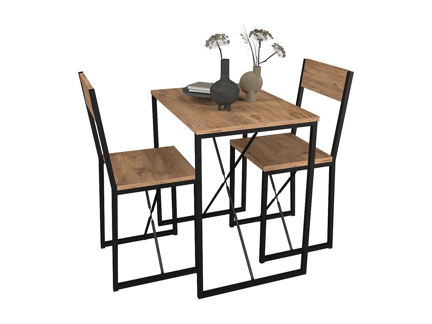 Dining Group Insasi Honey oak H. 85 x W. 73 x D. 53 cm